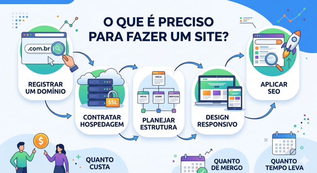 O que é preciso para fazer um site? Guia completo para criar um site profissional ainda este ano